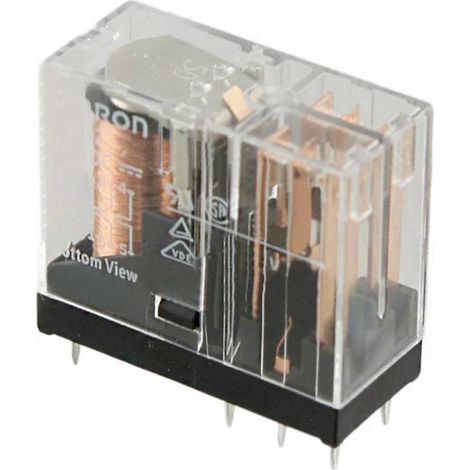 Omron G2R-2-12V Relais pour circuits imprimés 12 V/DC 5 A 2 inverseurs (RT) 1 pc(s)