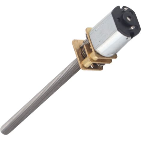 Moteur à engrenages N20, vis mère, réducteur de vitesse, vis à billes M4x55mm, 12V (300 tr/min) (1/5)