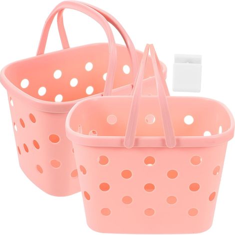 Paniers de rangement grande capacité lot de 2 en plastique (1/5)