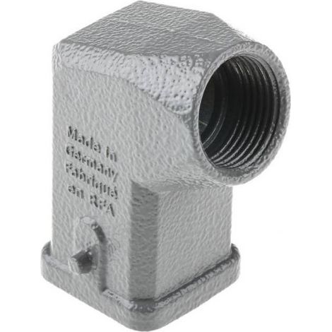 Capot Passe-Câble Han 3A - Filetage M20 - IP44 - Température -40 À +125 °C - Métal Zinc - 1 Pièce (1/3)