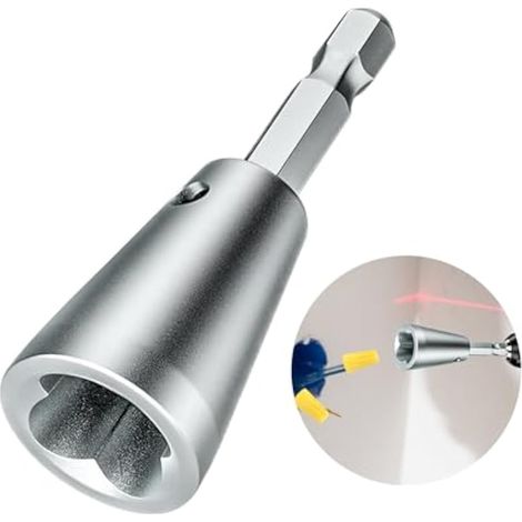 Outils de torsion de fil à tige hexagonale pour perceuse, connecteur de fil torsadé, outil de torsion pour perceuse électrique, outils d'enroulement de fil d'électricien, 6,9 cm (1/5)