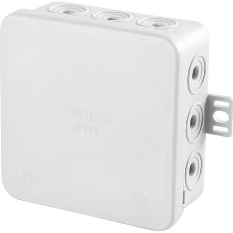 F-Tronic 7340038 Cassetta di derivazione (L x L x A) 85 x 85 x 40 mm Grigio luminescente IP54 10 pz. (1/2)