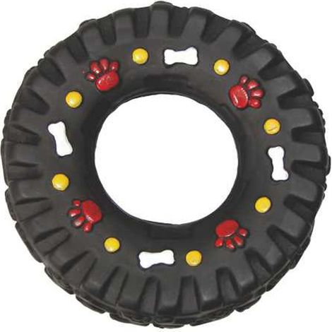 Jeu en plastique pour Chien Anneau Pneu (1/2)