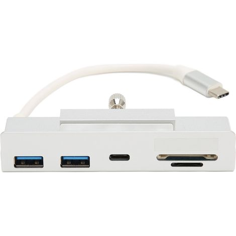 Hub USB C 6 en 1 USB3.1 Gen2 10Gbps Plug and Play pour PC AIO OS X, fixation par pince pour ordinateur 24 pouces, transmission rapide (1/5)