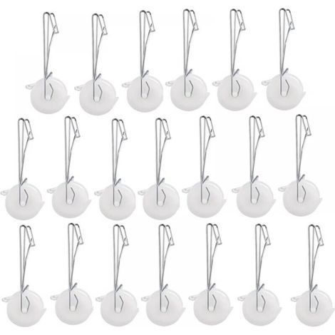 Lot de 20 crochets pour rouleau de support pour tomates avec corde de chanvre de 15 m, kit de treillis pour serre et kit de pergola (1/5)