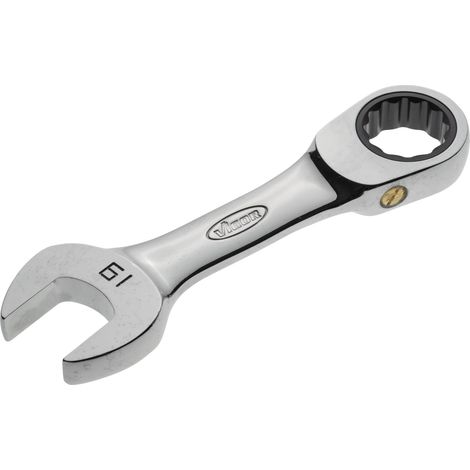 Clé mixte à cliquet ∙ courte ∙ V2833 ∙ Profil à 12 pans extérieurs, Profil à 6 pans extérieurs ∙ Taille 19 mm (1/4)