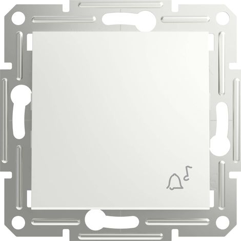 Schneider Electric Bouton-poussoir avec symbole de sonnette Asfora blanc (RAL 9003) EPH0870121D 1 pc (1/5)