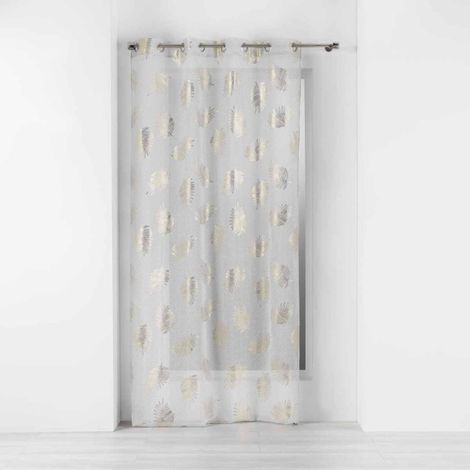 Rideau Voilage "Sunny Gold" 140x240cm Or (1/5)