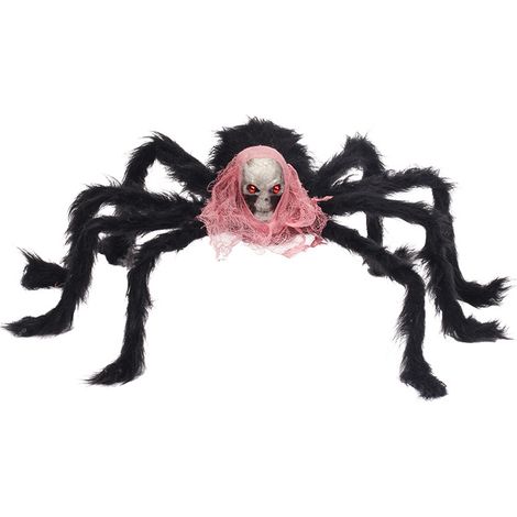 Araignée Décorative Halloween - Araignée Artificielle Réaliste À Poils - Pour Extérieur Intérieur Jardin Arbre - 1 Pièce (1/5)