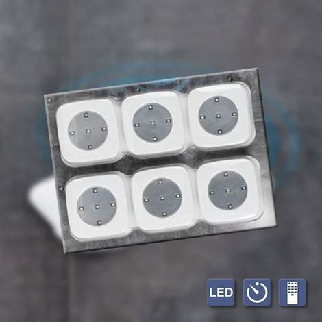 Pack De 6 Spots LED À Télécommande Sans Fils Ni Vis (1/3)
