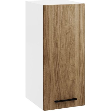 Pensile cucina con anta 30x32x72H colore noce naturale (1/3)