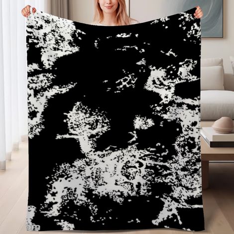 Couverture de lit en polaire, jeté doux et chaud idéal pour le printemps, légère et luxueuse en microfibre de polyester, décoration pour chambre et salon, cadeau attentionné pour lui elle,6080 pouces (1/4)