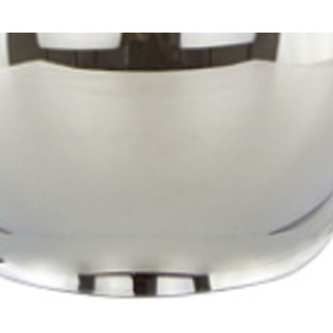 Écran bulle vintage moto verre PC pour casque 3 pressions pare-brise avec monture argent (1/5)