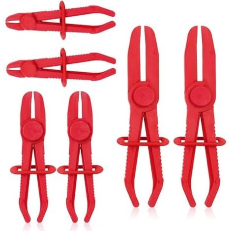 Rohrschellenzange, 6-teiliges Rohrschellen-Set, 3 Zangengrößen, Zange mit Sicherungsring, zum Abdichten von Ölleitungen - (1/5)