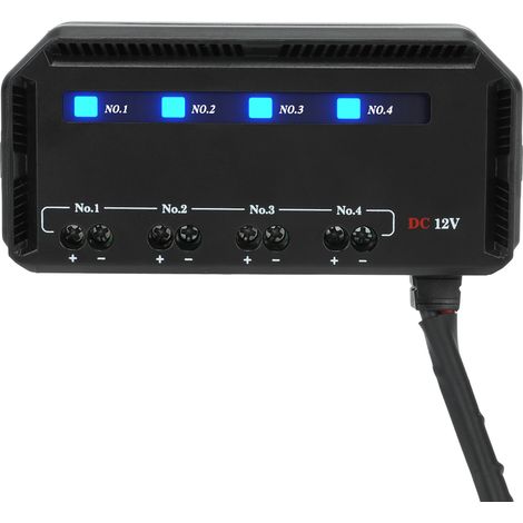 Boîtier de fusibles et relais à 4 voies, câblage rapide 12 V 20 A avec indicateur LED pour moto, voiture, camion, camping-car et véhicule électrique (1/5)