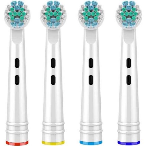 Têtes de rechange pour brosse à dents Oral-B Precision Clean - Compatibles avec brosse à dents électrique Oral B Braun (QB-17-4) (1/4)