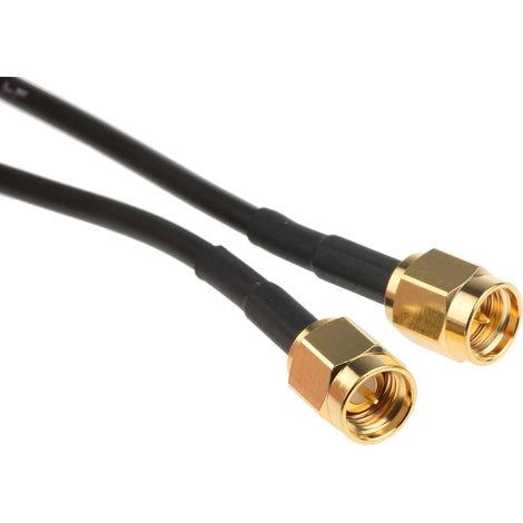 Câble coaxial RG174 RS PRO, Avec connecteur Male SMA Noir, 1m, MIL-STD-348A ( Prix pour 1 ) (1/2)