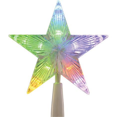 Cimier de sapin étoile multicolore (1/4)