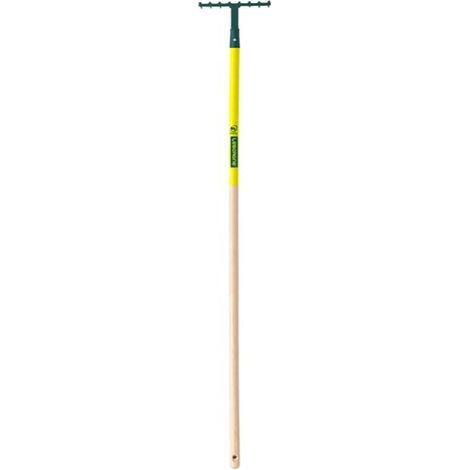 Râteau 8 dents courbes Compact manche bois 130 cm certifié PEFC 100% - Leborgne (1/2)