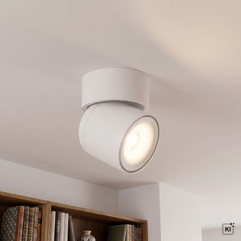 Deckenleuchte Weiß B: 9.4 cm klein Aluminium GU10 verstellbar Deckenlampe Spot (1/5)