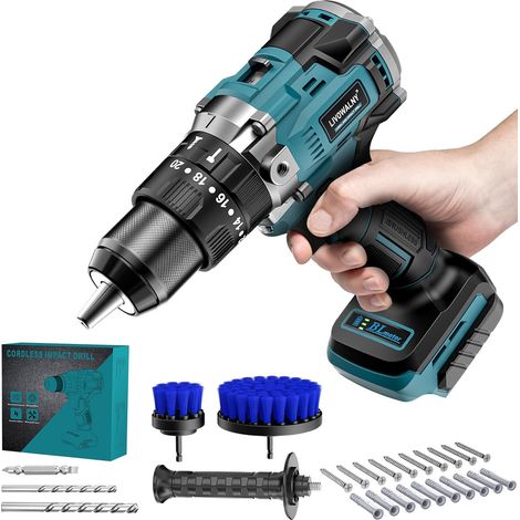 Perceuse Visseuse Sans fil Compatible avec Batteries Makita 18V (1/5)
