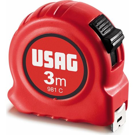 USAG Flessometro 3 metri con Cassa in ABS – Misuratori Professionali