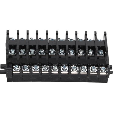 Lot de 100 Borniers de Jonction Double Niveau Haute Robustesse Bonne Conductivité pour Rail DIN (1/5)