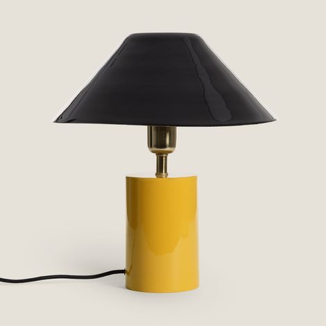 Lámpara de Mesa Metal Brijesh Amarillo (1/5)