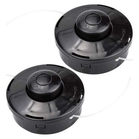 Set di 2 testine universali in nylon per decespugliatore, bobine di ricambio per tagliabordi e decespugliatori, testine di taglio M10 x 1,25 per decespugliatori a benzina e a gasolio. (1/4)