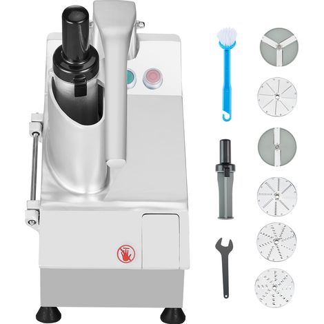 Mophorn Küchenmaschine und Gemüseschneider – 550 W Leistung, 6 Klingen für vielseitiges Zerkleinern