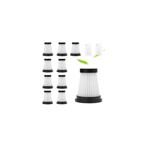 Lot de 12 filtres Hepa pour aspirateur Genius Invictus One 1.0 X 7 2.0 - Accessoires pour aspirateur filtre HEPA lavable - Avec brosse de nettoyage - Pour aspirateur à main (12) (1/4)