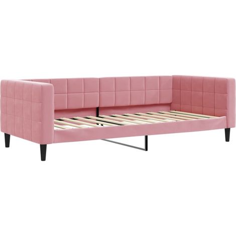 Maison Exclusive - Tagesbett Rosa 90x200 cm Samt (1/5)