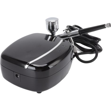 Kit de mini compresseur aérographe pour aérographe, alimentation en oxygène, pompe à air pour la beauté, le maquillage et la manucure, kit de nettoyage, 100-240 V, prise US (1/5)
