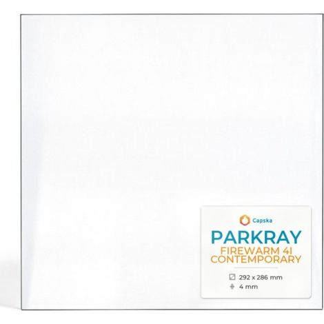 Vitre Parkray FIREWARM 4I CONTEMPORARY - Verre Rectangle pour poêle à bois - 292 x 286 mm (L1 x H1) - 4 mm (1/5)