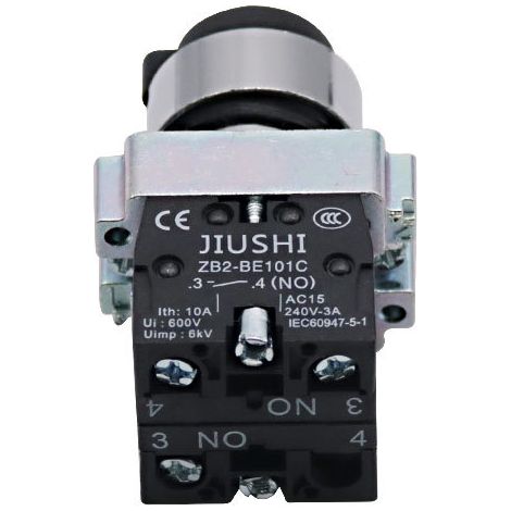 Copper part with silver dot XB2-BG33 three-position key-operated rotary metal push button switch LAY5, hole diameter 22MM (1/3)