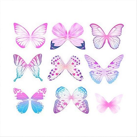 Sticker mural en PVC électrostatique pour vitre - Papillon (1/5)
