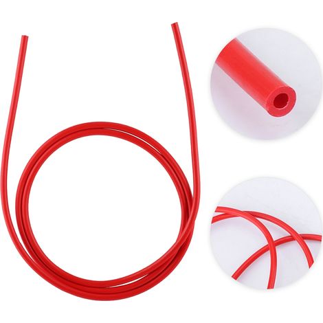 PTFE-Zubehör für 3D-Drucker, Teflon-Schlauch, Düse, 1 m, 2 x 4 mm, rot (1/5)