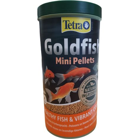 Goldfish mini pellets 2-3 mm 1 Litre -350 g pour poissons rouge de bassin jusqu'à 10 cm. - Tetra (1/4)