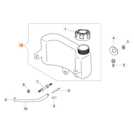 Depósito cortacésped modelos G44PK G44TK ORIGINAL EMAK L66150436