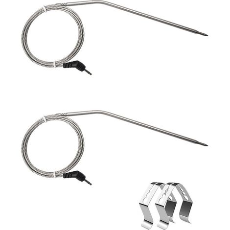 2 sondes de rechange en acier, thermomètre (1/4)