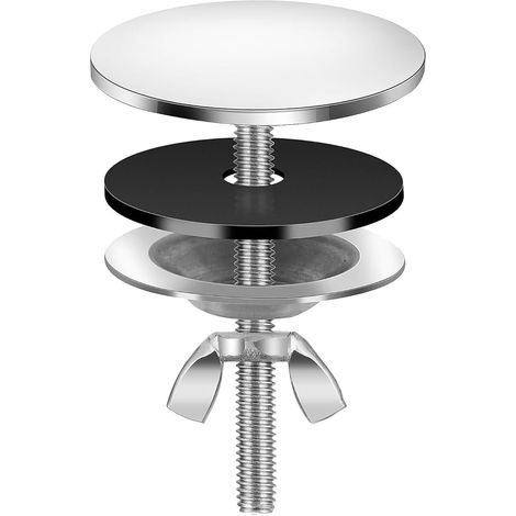 Tappo per foro rubinetto in acciaio inox argentato, tappo per lavello anti-perdita con buona tenuta, per cucina e bagno, foro del lavello (1/5)
