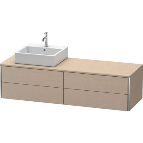 Meuble sous-lavabo Duravit XSquare 160,0 x 54,8 cm, 4 tiroirs, (1/2)