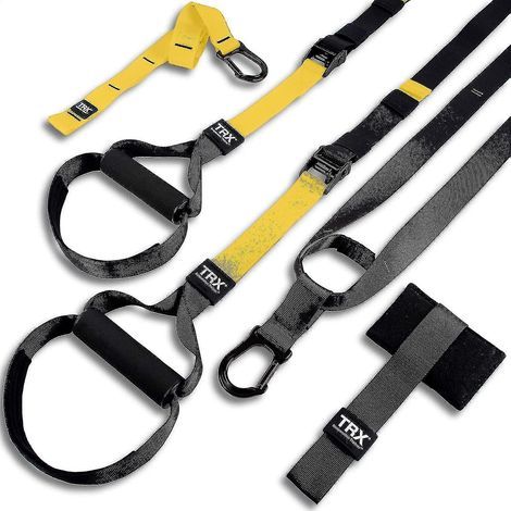 Système d'entraînement en suspension tout-en-un TRX - Salle de sport à domicile pour les passionnés de musculation confirmés, incluant l'accès aux clubs d'entraînement TRX.