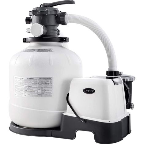 Intex Combo Filtro de arena y Esterilizador de sal blanco (1/5)