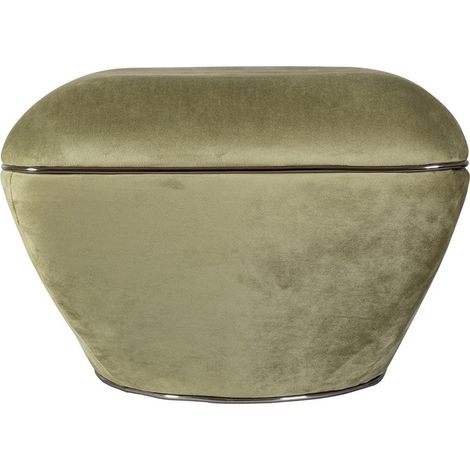 Pouf Contessa 125 in Cotone e Acrilico Verde e Grafite (1/3)