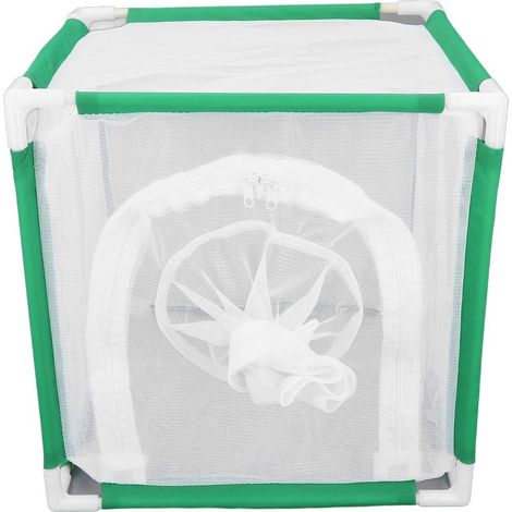 Cage à papillons cubique avec porte coulissante, cage portable pour papillons d'intérieur et d'extérieur (1/5)