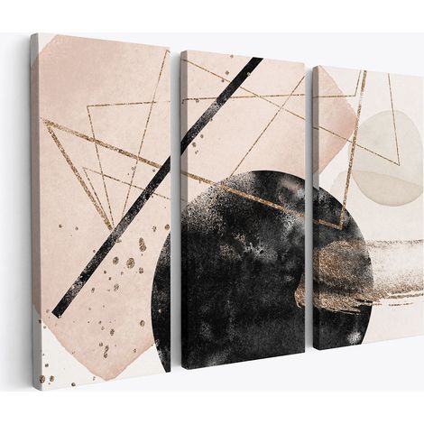 Tableau triptyque - Abstrait (1/4)