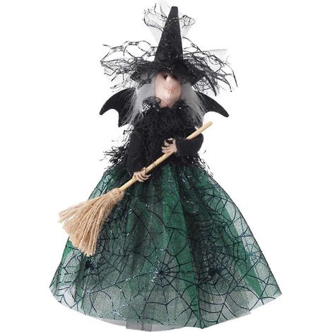 Hexenpuppen-Dekoration, magische, geisterlose Hexenpuppe, Halloween-Spukhaus-Requisite, Party-Tischdekoration (1/5)