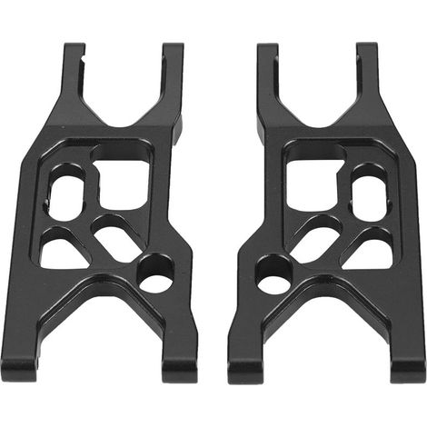 2 pièces Bras de Suspension Avant Inférieurs en Alliage d'Aluminium pour Axial Rock Racer 90026 (Noir) (1/5)