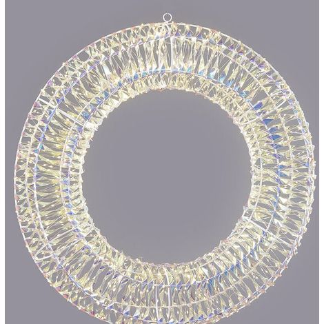 EDG Enzo De Gasperi Corona Natale Led Stripes 960 MicroLed D 70 Cm Ip 44 Natural